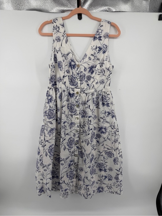 Cynthia Rowley Dresses & Skirts - Cynthia Rowley Cottagecore Coquette Linen Floral Button Front Midi Sundress Sz6